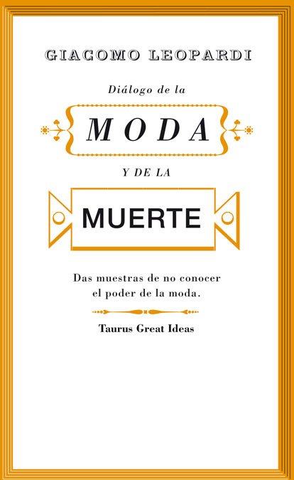 Portada de DIÁLOGO DE LA MODA Y DE LA MUERTE