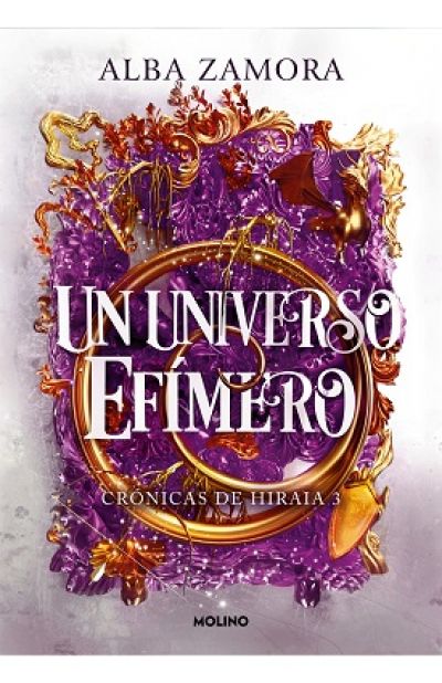 Portada de UN UNIVERSO EFÍMERO. Crónicas de Hiraia 3
